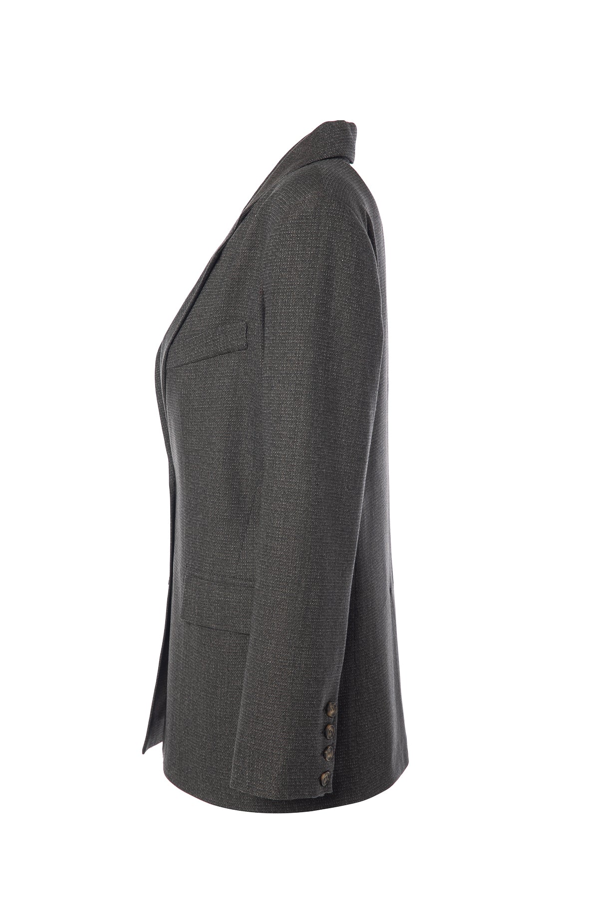 Kahverengi Dokulu Blazer Ceket
