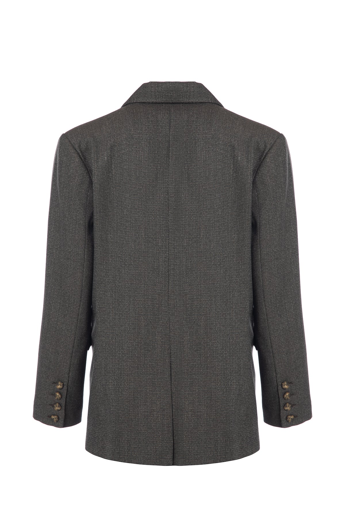 Kahverengi Dokulu Blazer Ceket