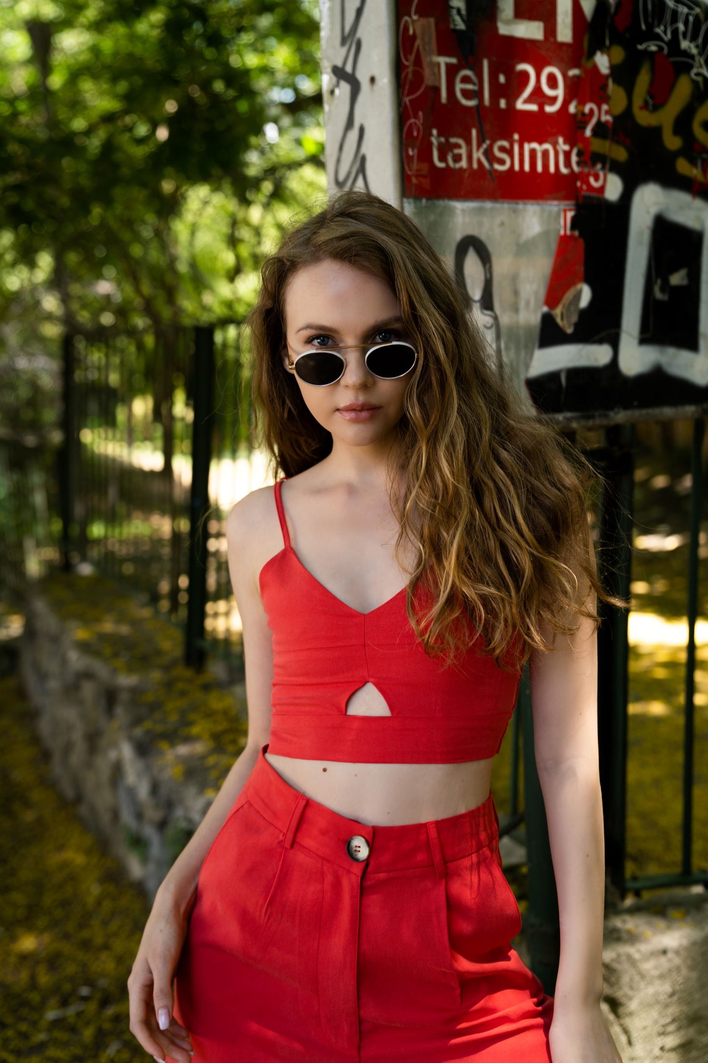 İnce Askılı Crop Üst
