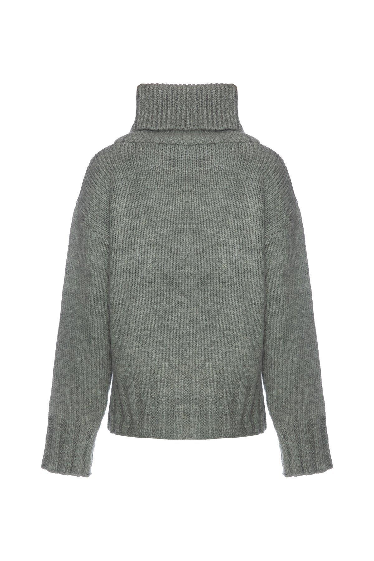 Gray Turtleneck Sweater