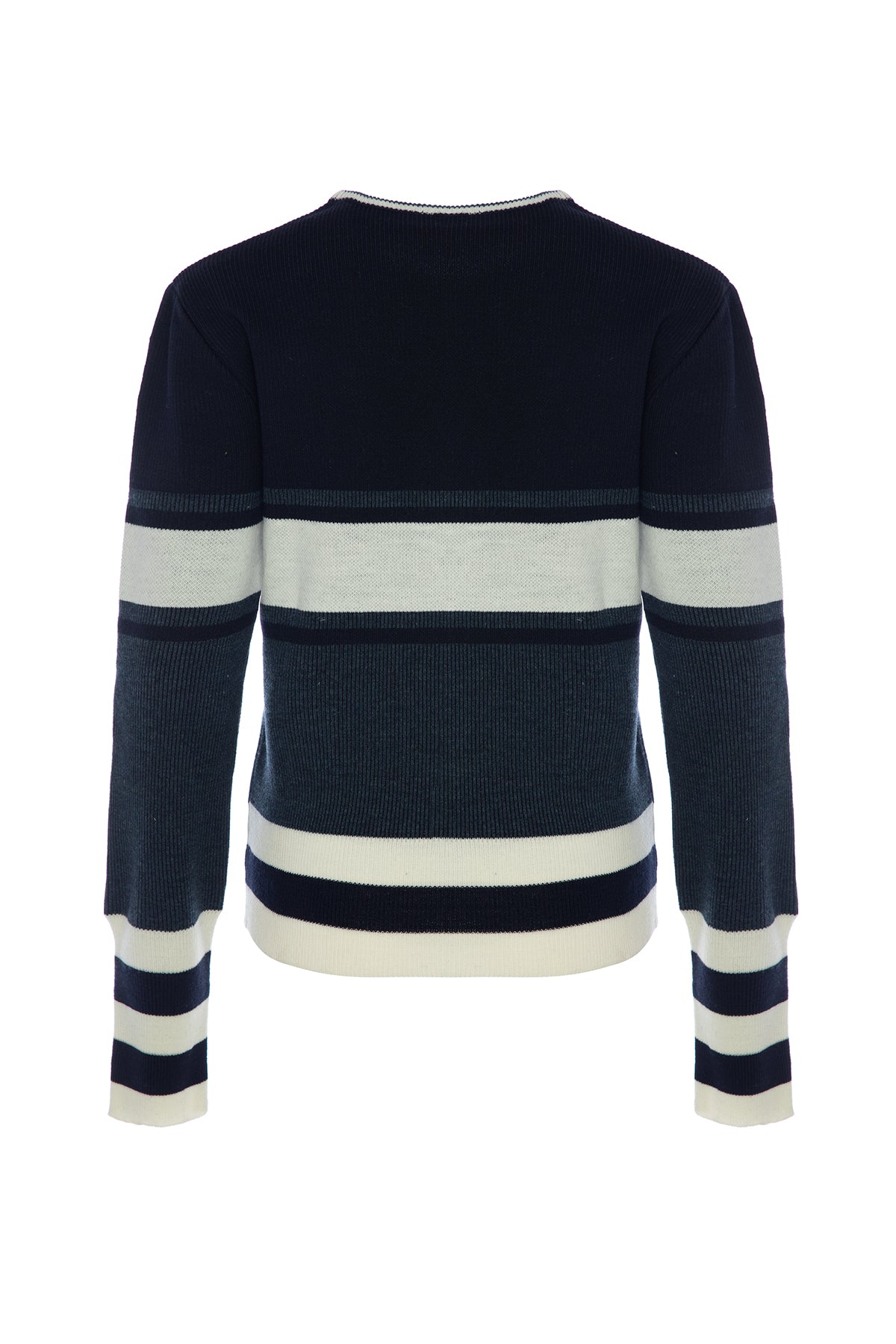 Alpes Blue Retro Knitwear Sweater