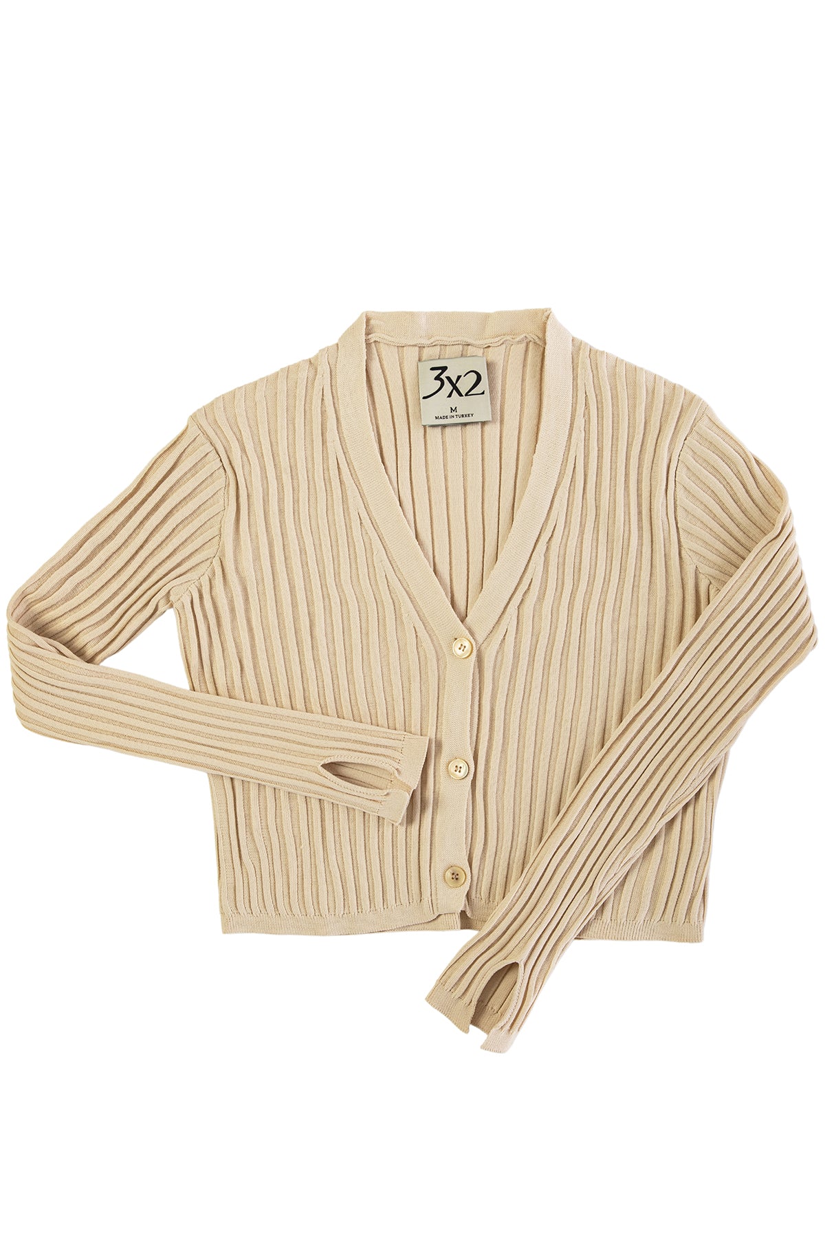 Stone Colored Spring Knitwear Cardigan